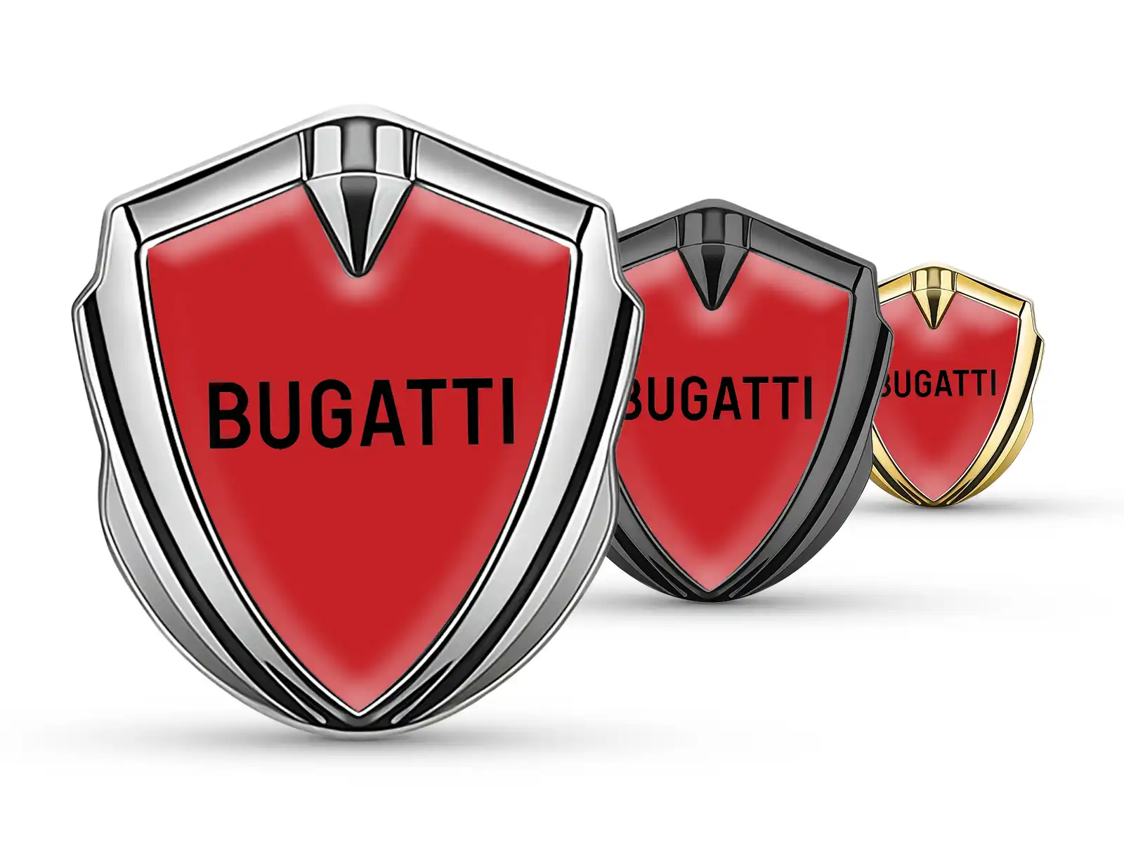 Bugatti 3D Emblem Abzeichen Tuning Inspiriert Glänzend 3D